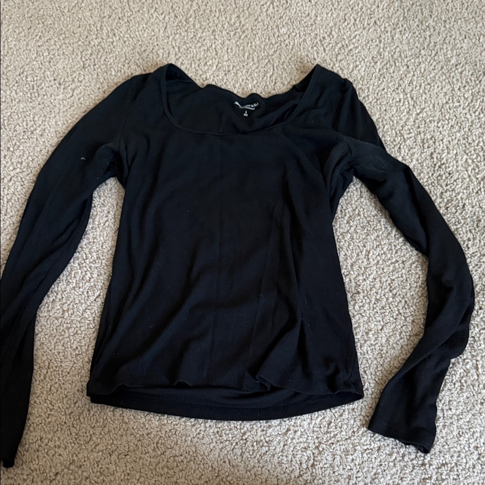 Abercrombie & Fitch Black Long Sleeve Tee